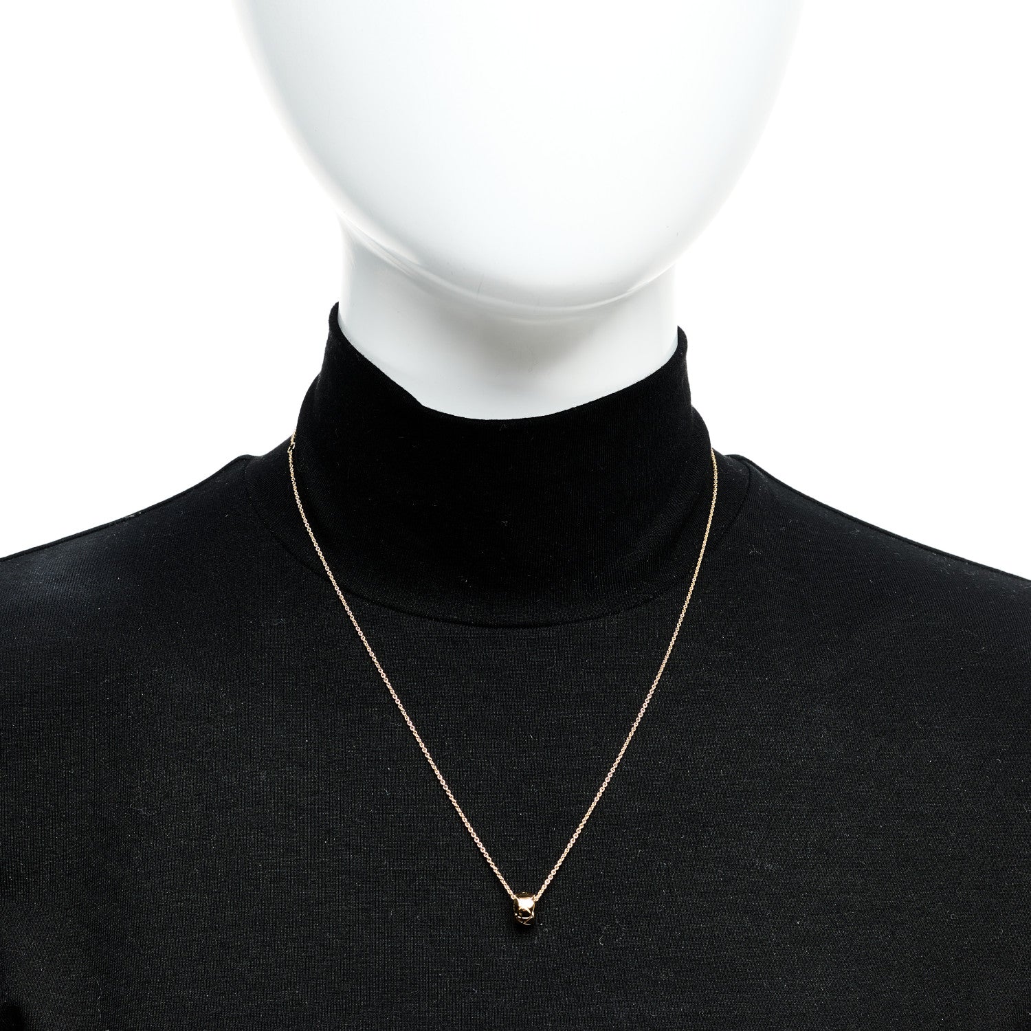 ドッゾペット 18K イエローゴールド ラウンド ペンダント ネックレス（カスタマイズ対応）
