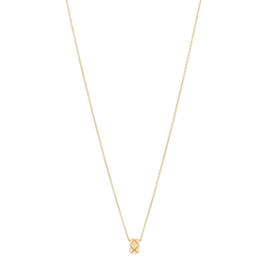 ドッゾペット 18K イエローゴールド 小さなラウンド ペンダント ネックレス（カスタマイズ対応）
