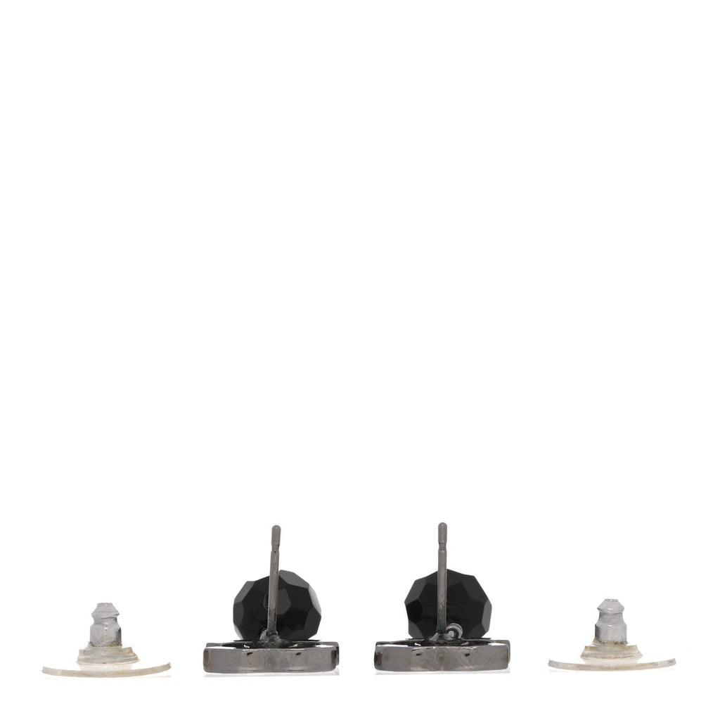 ビーズドロップピアス ルテニウムブラック（カスタマイズ対応）