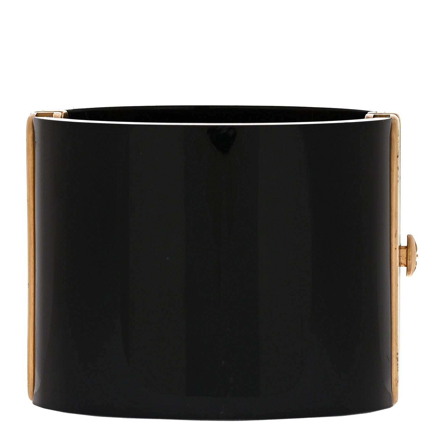 レジン カフ ブレスレット ブラック ゴールド（カスタマイズ対応）