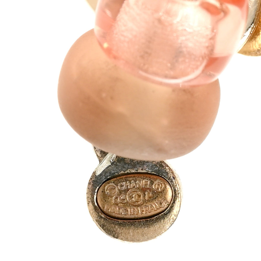 パールビーズロングネックレス ピンク（カスタマイズ対応）
